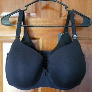 40H Bra Torrid Cotton T-Shirt Back Smoothing Black